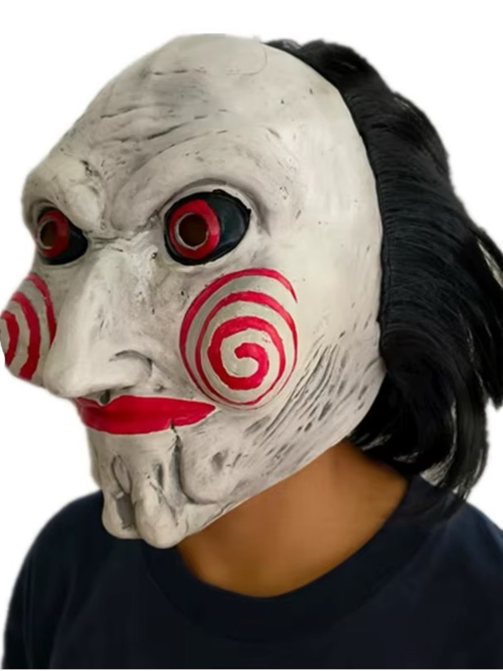 Horror jig-saw Mask- White & Red